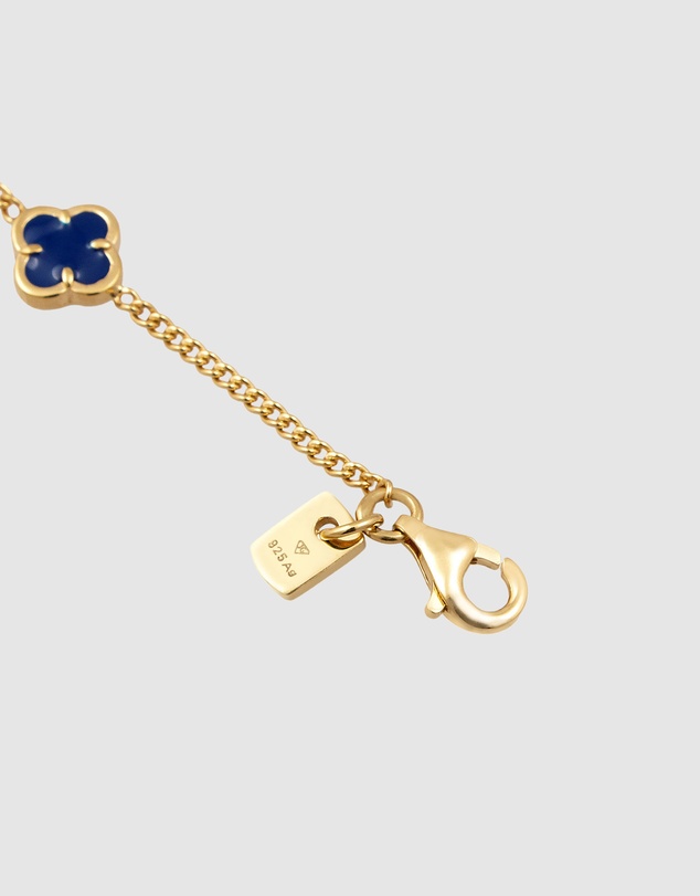 Kuzzoi - ICONIC EXCLUSIVE - Cloverleaf Bracelet in Gold-Plated 925 Sterling Silver