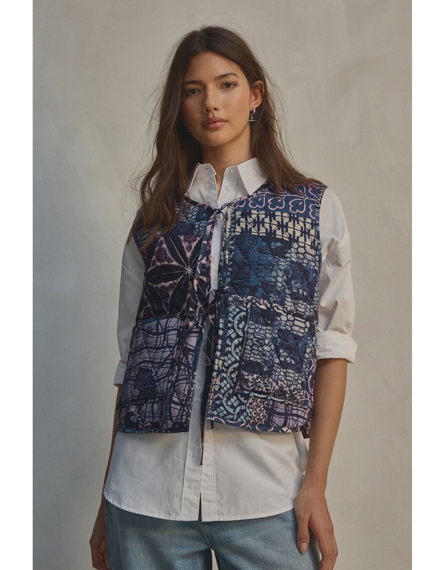 NEXT - Padded Reversible Tie Front Gilet