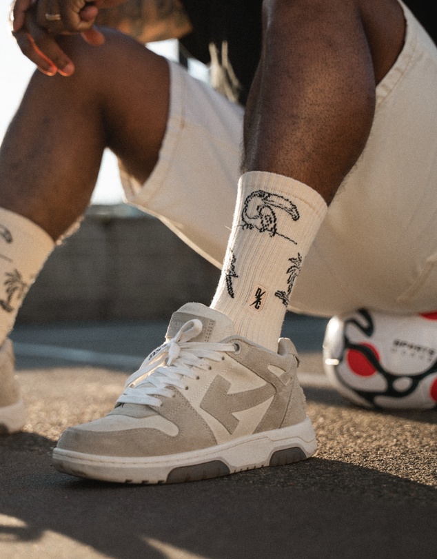Swanky Socks - Off-White Brazilian Pulse