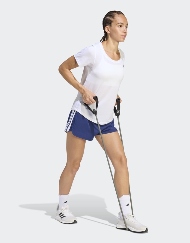 adidas Performance - Pacer Workout Woven High Rise Shorts Womens