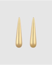 Elli Jewelry - Earrings Stud Minimalist 925 Sterling Silver Gold-Plated