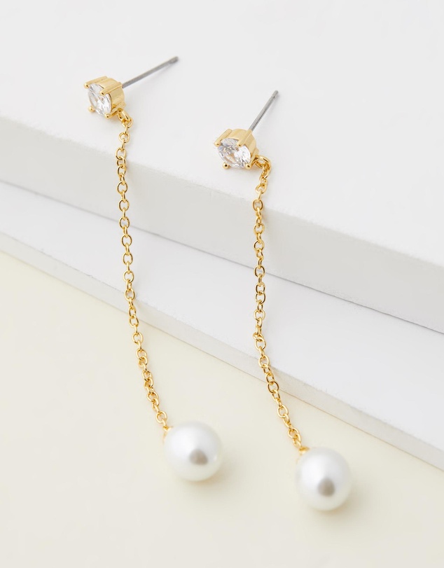 Stephanie Browne - Mode Pearl Earrings