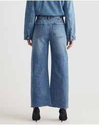 Decjuba - Darcy Cropped Wide Leg Jeans