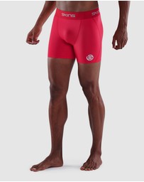 SKINS - SKINS Compression Men's Series-1 Running/Football/Gym Short Red