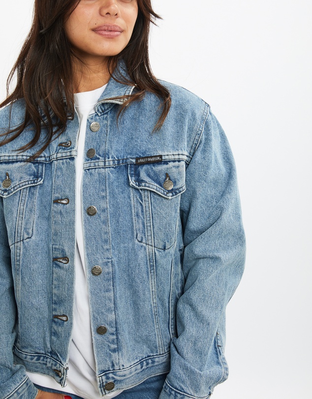 Vintage by The Real Deal - Pre Loved - Vintage Harley Davidson Denim Jacket