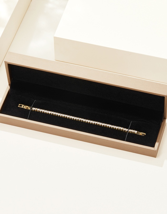 Mestige - Lola Tennis Bracelet - 18K Gold Plated