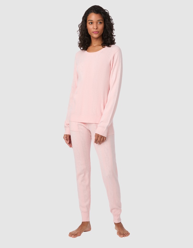 DKNY - Viscose Pointelle Long Sleeve Pyjama & Lounge Set
