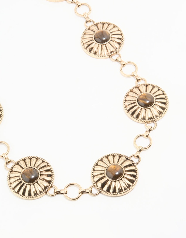 Lovisa - Antique Gold Bohemian Disc Belt