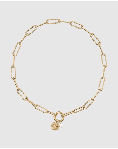 Skagen - Agnethe Pearl Gold Necklace