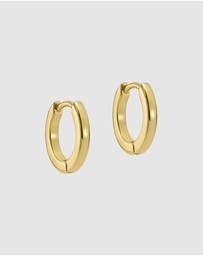 Ted Baker - Crislie Logo Hoop Earrings 12mm