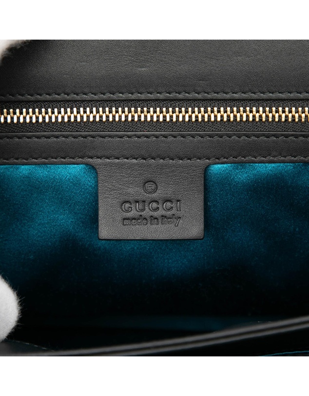 Pre-Loved by Azura Reborn - Pre-Loved Medium Suede Web Ophidia Chain Shoulder Bag