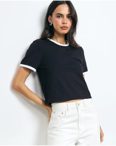AERE - Bella Contrast T-Shirt