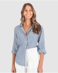 CAMIXA - Rina Striped Linen Shirt