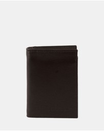 Pierre Cardin - Pierre Cardin Rustic Leather Men's Bi-Fold Flap Wallet