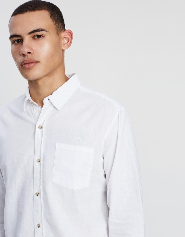 Silent Theory - Breeze Linen Long Sleeve Shirt