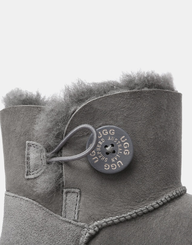 EVERAU - Australian Shepherd Ugg Mini Button Sheepskin Upper UGG Boots