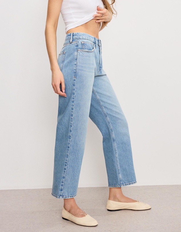 Good American - Good 90s Cropped Relaxed Jeans