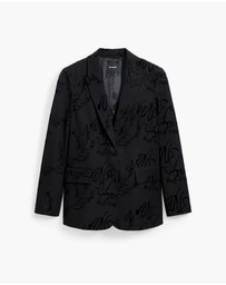 Desigual - Lettering blazer