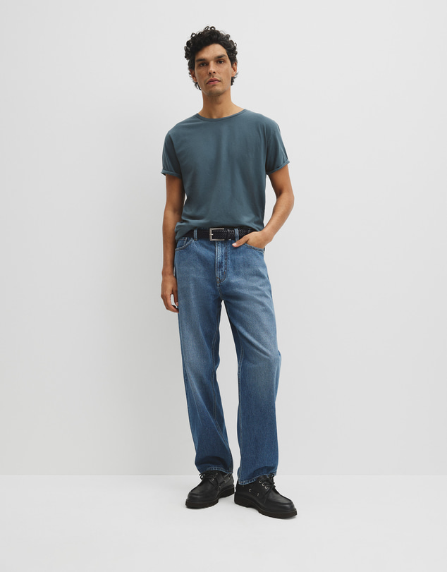 Country Road - Australian Cotton Longline Garment Dye T-shirt