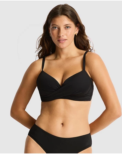 Sea Level Australia - Essentials Cross Front Moulded Underwire Bra
