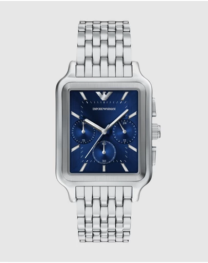 Emporio Armani - Silver Tone Chronograph Watch