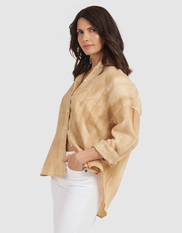 CAMIXA - Exalina Oversized Crinkle Linen Shirt