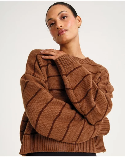 All Fenix - Stripe Crew Neck Knit