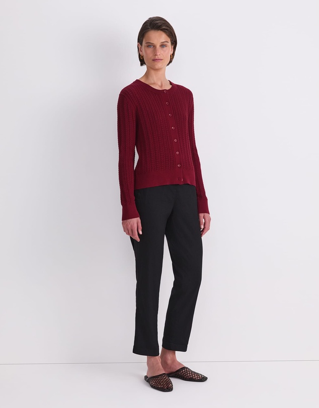 Sportscraft - Elka Cable Pointelle Cardigan