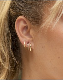 Mestige - Radiance Hoops Set - 18K Gold Plated