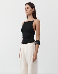St. Agni - Twist Back Knit Top
