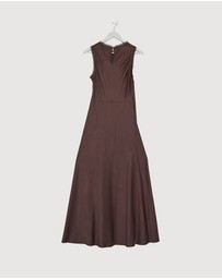 Revibe - Repaired Minima Esenciales Wren Bias Midi Dress - AU 8
