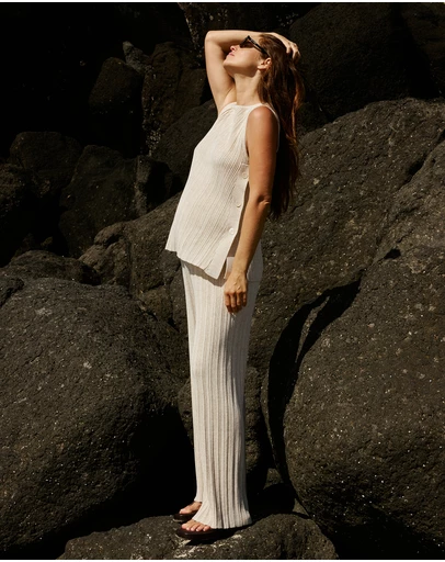 Soon Maternity - Collette Linen Knit Feeding Tank