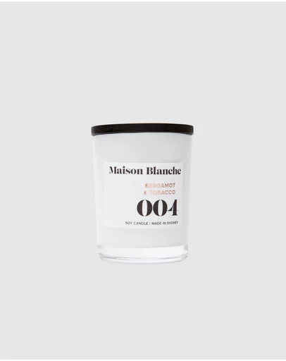 Maison Blanche - 004 Bergamot & Tobacco - Small Candle