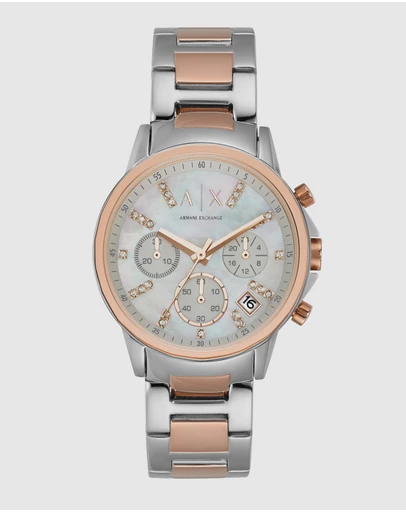 Armani Exchange - Two Tone Chronograph Watch
