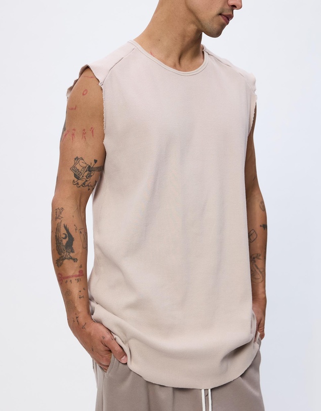 Surrounded By Ghosts - The Galena Rib Knit Tail Muscle T-Shirt