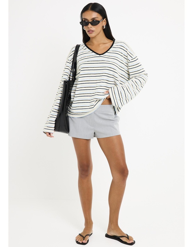 Subtitled - Julie Striped Long Sleeves Knit Jumper