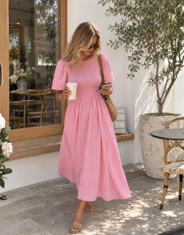 Esther & Co - Iolana Dress - Pink