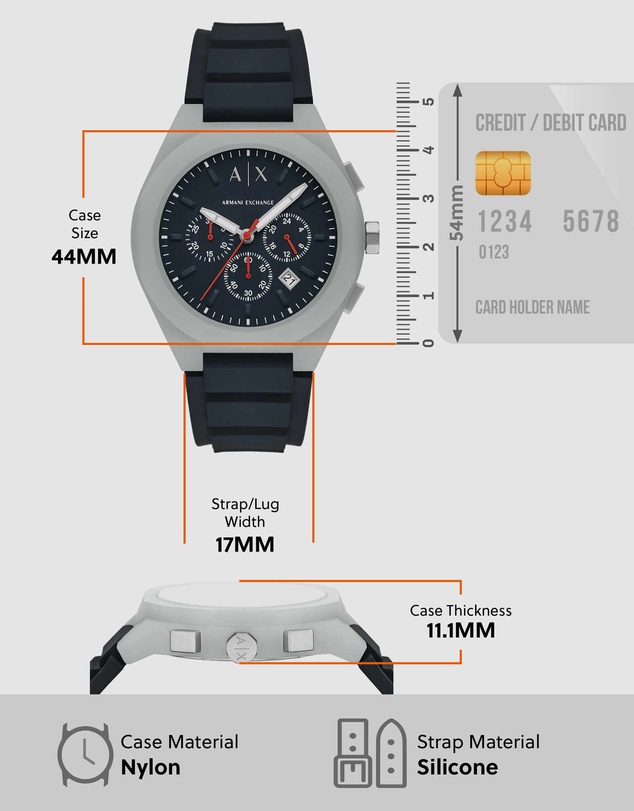 Armani Exchange - Blue Chronograph Watch