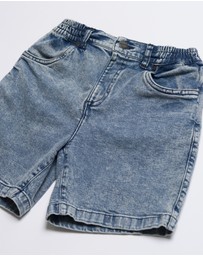Stock & Co. - Axis Elastic Waist Stretch Denim Short - Youth