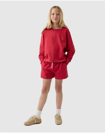 GAP - Varsity Drawcord Shorts - Teens