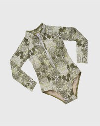 Aqua Blu Kids - Tapestry Long Sleeve One Piece - Teens