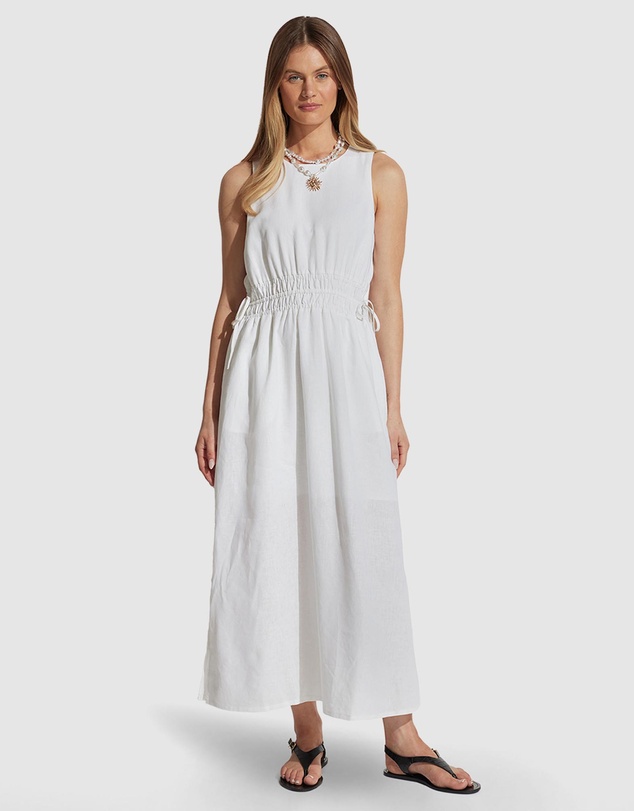 Decjuba - Cali Shirred Waist Midi Dress