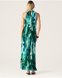 MOS The Label - Verdant Print Halter Dress