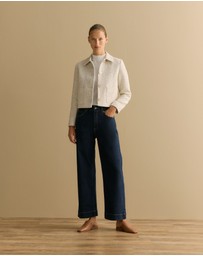Trenery - Wide Leg Jean in Dark Indigo