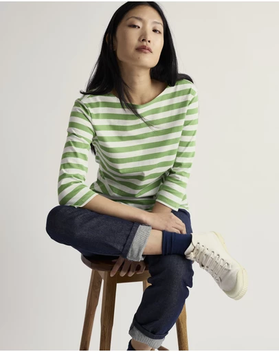 Seasalt - Seasalt Cornwall Green Sailor Top