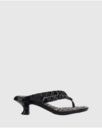Melissa - MELISSA THONG KITTEN HEEL + GANNI