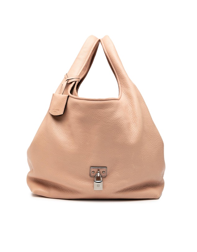 Loewe - Pre-Loved Calfskin Calle Lock Shoulder Bag