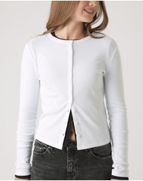 Decjuba Kids - Riley Rib Long Sleeve Tee - Teens
