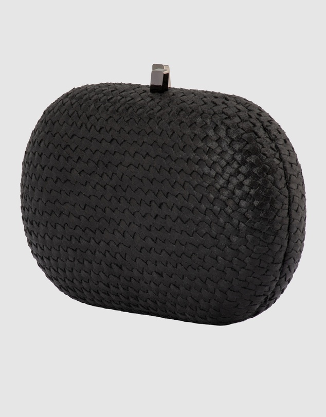 Olga Berg - Lucia Woven Oval Clutch