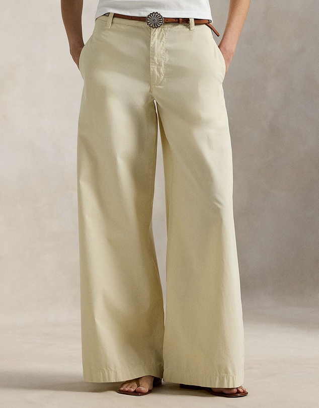 Polo Ralph Lauren - Cotton Relaxed Wide-Leg Pants
